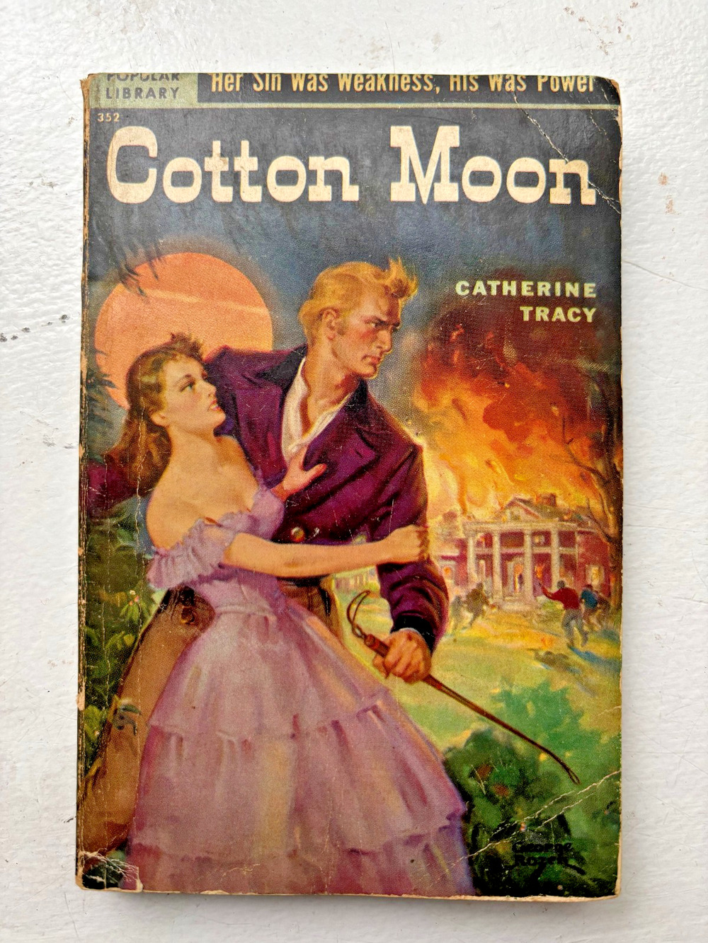 Vintage Pulp Paperback 1951 Cotton Moon Catherine Tracy Popular Library 352 GGA